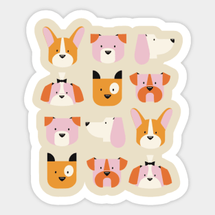 Dogs on Dogs Sticker